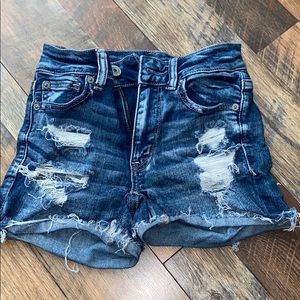 Ripped American Eagle Jean Shorts